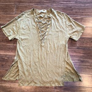 Free People Oversized Tee